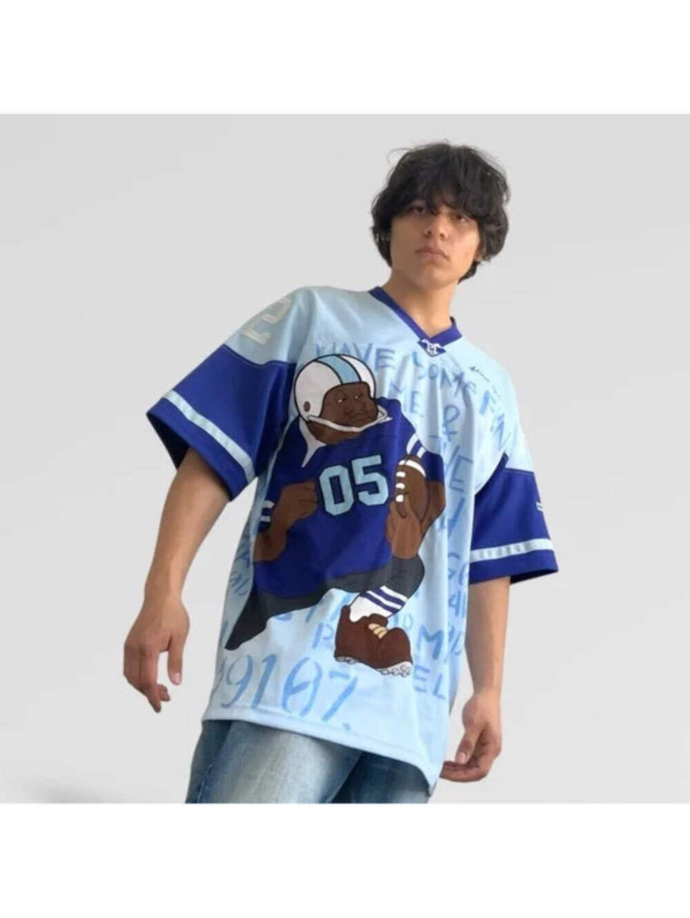 Men's Fubu Sky Blue | Royal Blue Phat Albert Jersey NWT